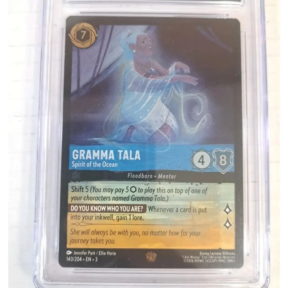 2024 Disney Lorcana Gramma Tala Spirit of Ocean #143 CGC 9 MINT Cold Foil Card